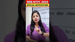 RRB NTPC 2024  OFFICIAL NOTIFICATION OUT 2024  RRB NTPC NEW VACANCY  shorts rrbntpc rrb [upl. by Moclam375]