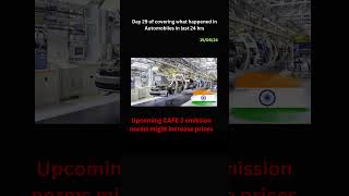 Upcoming CAFE 3 emission norms might increase prices india indianews automobile automobile [upl. by Eetnuahs905]