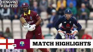 West Indies vs England 2nd T20 Highlights 2024  1111 2024  WI vs ENG 2nd T20 Highlights 2024 [upl. by Lemmie]