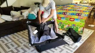 Joovy Room2 Playard Review amp How to Setup  Pack Up [upl. by Eugor]