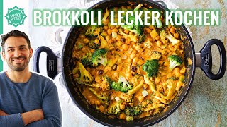 Brokkoli Kichererbsen Curry  So schmeckts wirklich gut [upl. by Luapnaej]