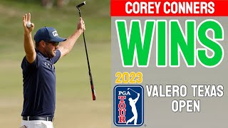 Corey Conners  PGA Tour 2023 Valero Texas Open Winner Press Conference Interview ⛳ [upl. by Merralee]