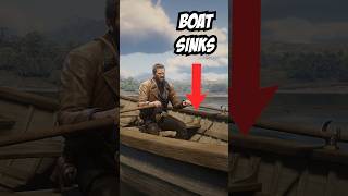 Boat sinks in rdr 2 rdr2 shorts [upl. by Yelserp938]