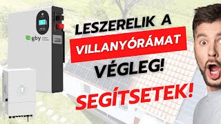 Végleg Villanyóra Nélkül  Kéthely Full Szigetüzemű rendszer telepítése beüzemelése [upl. by Eeluj]