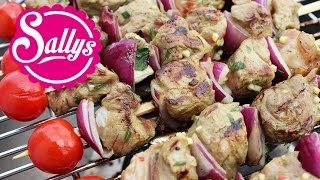 GrillMarinade für RindfleischSpieße  EntrecôteSpieße  Sallys Welt [upl. by Leirza]