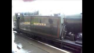 20130413 Riding Steam train from Paignton to Kingswear and Dartmouth  Hercules locomotive [upl. by Ynaffyt]