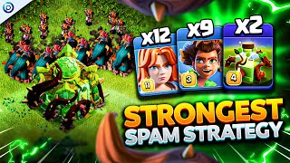 EASIEST Spam ROOT RIDER Strategy CRUSHES TH16  Best TH16 Attacks Clash of Clans [upl. by Redienhcs432]