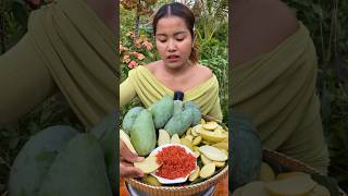 Pickled mango Vs Spicy salt siscookingtv driedmango fruit eating mangofruit [upl. by Smoot58]