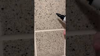 Grout Pen Color Change Black Grout is better [upl. by Ailed]