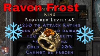 D2R Unique Items  Raven Frost Ring [upl. by Uriia]