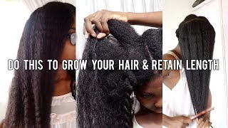 DO THIS TO GROW YOUR HAIR AND RETAIN LENGTH  HOW TO WASH HAIR WITHOUT TANGLING AND BREAKAGE [upl. by Hayidan94]