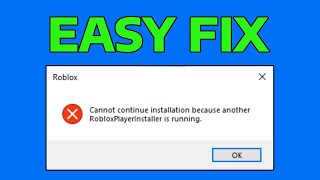 How To Fix Roblox Installer Cannot Continue Roblox Installer Not Working [upl. by Allemat]