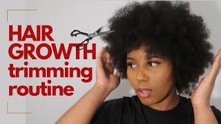 Hair trimming tutorial for short hair to help with HAIR GROWTH [upl. by Rusell]