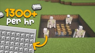 BIG Simple IRON Farm  18 Stacks PER HOUR [upl. by Tse]