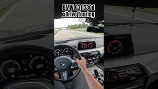 BMW G31 530d xDrive Touring on Autobahn  Rechtsfahrgebot bmw topspeed [upl. by Attecnoc]