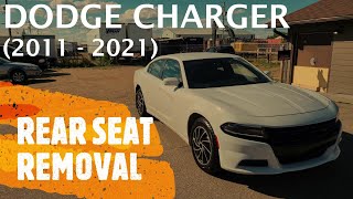 Dodge Charger  REAR SEAT REMOVAL  REPLACEMENT 2011  2021 [upl. by Aryamoy448]