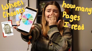 Color wheel chooses how many pages I read📚🧚‍♂️  Spoiler free reading vlog [upl. by Oelak]