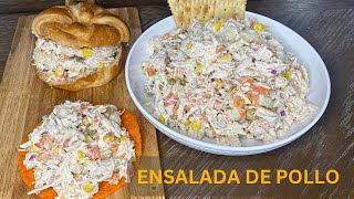 Ensalada de Pollo  Receta Fácil y Rápida [upl. by Taima784]