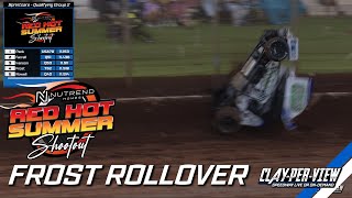 Sprintcars  Tate Frost Rollover  Toowoomba  5th Jan 2024  ClayPerView [upl. by Otero]