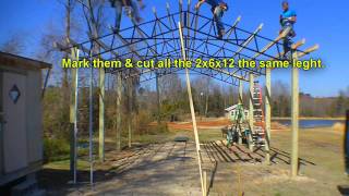 Armour Metals Steel Truss Pole Barn Kit Diy [upl. by Ginsberg]