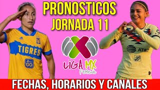 JORNADA 11 LIGA MX FEMENIL APERTURA 2023 FECHAS HORARIOS Y CANALES [upl. by Anihc]