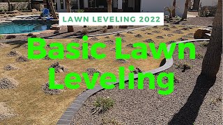 Most Basic Lawn Leveling With Sand  Lawn Care 2022 [upl. by Chrisy382]