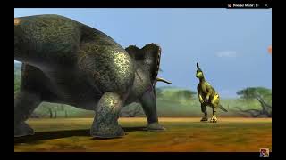 Dinosaur Battle Epic Championship Ga5 Diceratops Vs Lambeosaurus [upl. by Atileda473]