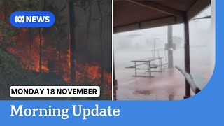 Storms lash NSW and bushfires in western Victoria  ABC NEWS [upl. by Adnirb]