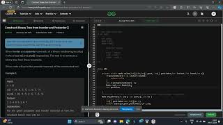 Construct Binary Tree from Inorder and Postorder GFG POTD JAVA Solution geeks for geeks potd [upl. by Woodhead488]