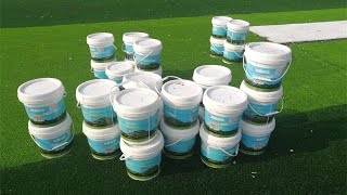 Use Twocomponent Adhesive And Nonwoven Seam Tape To Join The Artificial Grass [upl. by Ligriv]