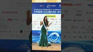 Miss Colombia Sashing Ceremony Miss Cosmo International 2024 [upl. by Yelyk]