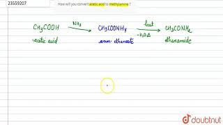 How will you convert acetic acid to methylamine [upl. by Lou]