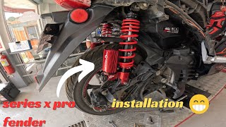 Pro Fender Suspension Installation sa Yamaha Nmax V2 [upl. by Stichter]