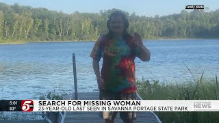 Aitkin County searchers trying to find missing woman inside state park [upl. by Einnahpets]