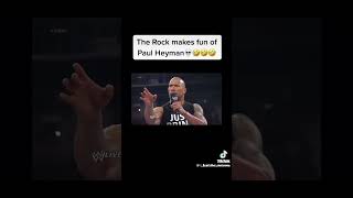 The Rock roasts Paul Heyman wwr therock paulheyman roast dwaynejohnson hilarious [upl. by Roban964]