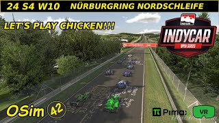 Indycar Open Series  24S4W10  Nürburgring  iRacing VR [upl. by Senior]