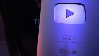 HOW DJ CLEF CELEBRATED HIS 100K SUBSCRIBER YOUTUBE AWARD [upl. by Ahsienauq]