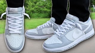 HOW TO LACE NIKE DUNK LOWS LOOSELY BEST WAY [upl. by Aidnahs]