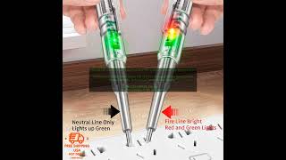 1005005183292053 FINDAMAZE Electric Alert Tester Volt Test Pen Voltage Detector Electro [upl. by Essilrahc319]