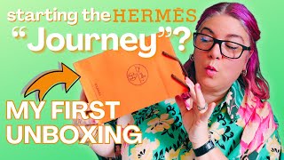 MY FIRST HERMÉS UNBOXING 🍊  Instore experience and journey 😲 [upl. by Eyde611]