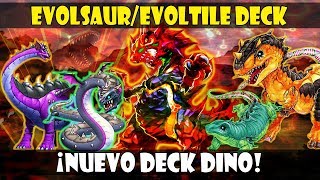 EVOLSAUREVOLTILE DINOSAUR DECK  ¿QUE TAL ESTA EL NUEVO DECK DE DINOSAURIOS  DUEL LINKS [upl. by Eiclud]