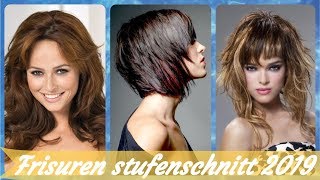 Die neue 20 Ideen 👅 zu damen frisuren stufenschnitt 2019 [upl. by Anallese]