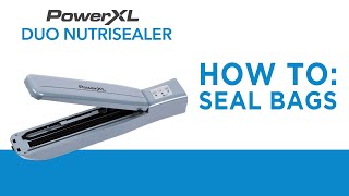 How to Vacuum Seal — Using the Vacuum Sealer Bag Roll  PowerXL Duo NutriSealer Food Sealer [upl. by Mccreery]