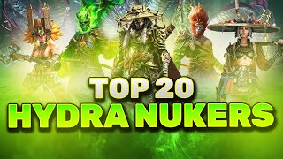 TOP 20 HYDRA CLAN BOSS NUKERS 2024 UPDATE [upl. by Rehpotirhc]