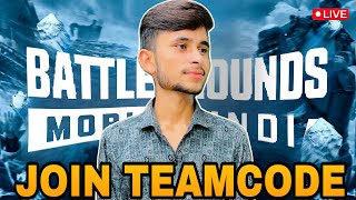 BGMI LIVE TEAMCODE GAMEPLAY DynamoGaming HYDRAHRISHAV bgmilivestream godarsyt [upl. by Inama548]