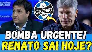 🚨URGENTE GUERRA MANDA RENATO EMBORA  ACABOU A PACIÊNCIA forarenato  NOTICIAS DO GREMIO [upl. by Assenad]