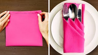 27 NAPKIN FOLD IDEAS [upl. by Treblah]