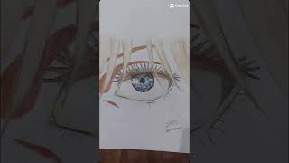 Gojo Eye Reveal Jujutsu Kaisen  JJ ANIME arttutorial drawing animeedit animeart gojosatoru [upl. by D'Arcy]