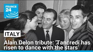 Tancredi has risen to dance with the stars Italian film stars pay tribute to Alain Delon [upl. by Xilef]