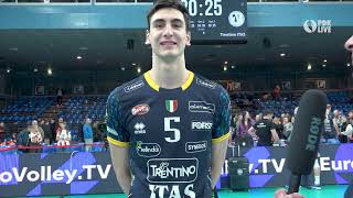 Alessandro Michieletto po meczu Asseco Resovia  Trentino [upl. by Mccafferty]